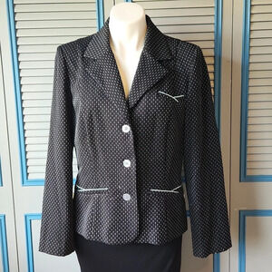 DressBarn Black and white textured Blazer